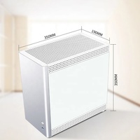 2024 meilleur achat étui de bureau pc armoire conception simple verre trempé avec 6 pièces ventilateurs silencieux pleine tour 850w alimentation