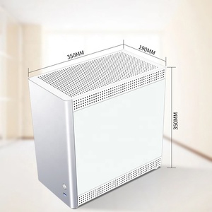 2024 tốt nhất mua văn phòng trường hợp <span class=keywords><strong>PC</strong></span> Tủ thiết kế đơn giản Tempered Glass với 6pcs im lặng người hâm mộ đầy đủ tháp 850W cung cấp điện - Product Image 6