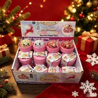 RXS Wholesale Christmas Set Reindeer Dumpling Squishy Fidget Toy Tpr Pectin Slow Rising Sensory Stress Reliever Squeeze Toy 74-1