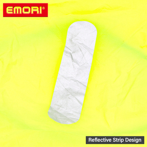 Color brillante Cierre abierto Antipolvo A prueba de lluvia A prueba de nieve Cubierta de mochila resistente al agua Tiras reflectantes RPET 210T Poliéster - Product Image 4