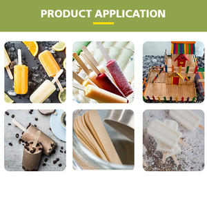 Palitos <span class=keywords><strong>de</strong></span> helado artesanales DIY con logotipo personalizado <span class=keywords><strong>de</strong></span> <span class=keywords><strong>madera</strong></span> Natural nueva - Product Image 6