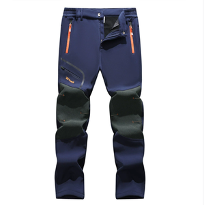 Pantalones de Senderismo Impermeables para Otoño e Invierno, Pantalones de Asalto Resistentes al Viento de Talla Grande para Exteriores, con Forro de Terciopelo Suave - Product Image 4