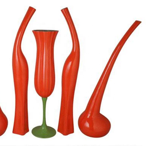 Trending Metal Flower Vase Enamel Color Trendy Hot Selling Flower Pot Handcrafted Hot Selling New Design Finishing Flower Vase - Product Image 1