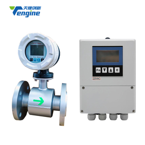 Oem hizmeti TLDCorrosive kimyasallar bulamaç paslanmaz çelik dijital su flanş elektromanyetik akış ölçer debimetre - Product Image 4