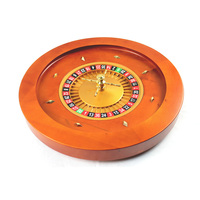 Roulette populaire en bois massif avec roues de 50mm, 20 pouces, simple 0 et Double 00