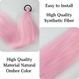 Extension <span class=keywords><strong>de</strong></span> <span class=keywords><strong>queue</strong></span> <span class=keywords><strong>de</strong></span> <span class=keywords><strong>cheval</strong></span> rose clair avec élastique, longue <span class=keywords><strong>queue</strong></span> <span class=keywords><strong>de</strong></span> <span class=keywords><strong>cheval</strong></span> synthétique tressée, tresses <span class=keywords><strong>de</strong></span> Noël, extension <span class=keywords><strong>de</strong></span> cheveux colorée pour tresses - Product Image 3
