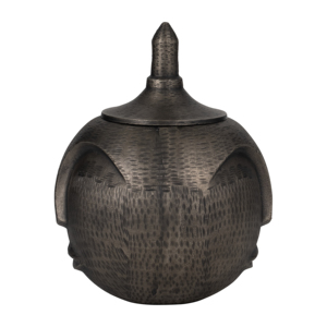 Vaso Decorativo Rotondo in Metallo per Centrotavola, Elemento d'Arredo Moderno - Product Image 3