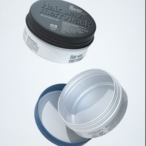 Merrrynewon High-end Pomade Tins Aluminum Cream Jar Black Tin Containers for Hair Wax Clay Beard Oil Container - Product Image 4