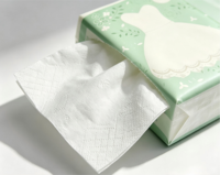Mouchoirs de poche doux pour voyage, 4 plis, personnalisables, jetables