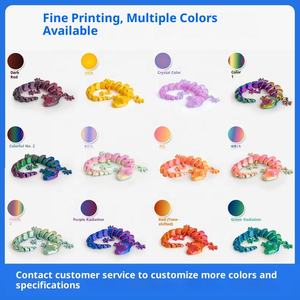 Adorno de <span class=keywords><strong>Lagarto</strong></span> MINI Impreso en 3D, Gecko de Pared Articulado, Modelos de Articulaciones Flexibles, Artículos Esenciales para Cestas, Juguetes Antiestrés para Niños - Product Image 3