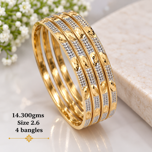 Bracelet en or 24 carats, 14,30 grammes, bracelet en or fantaisie fait main pour femmes, pour mariage, bijoux indiens traditionnels - Product Image 1