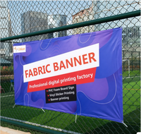 Bannière en maille PVC noire personnalisée avec impression UV synchronisée pour barrière d'exposition extérieure