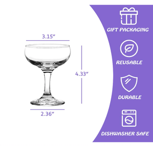 Verres à cocktail Old Fashioned de 4 oz pour la dégustation de whisky et de bourbon, verres à shot - Product Image 4