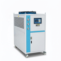 Refroidisseur d'eau industriel à glycol refroidi par air Honeywell R290/R32/R22/R410A/R134A/R407C/R404A, système 220V~480V 10HP