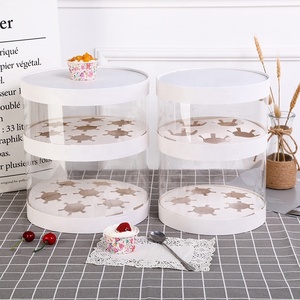 Boîte à cupcakes ronde en plastique blanc personnalisable XJH, matériaux recyclés pour anniversaires, mariages et sushis - Product Image 6