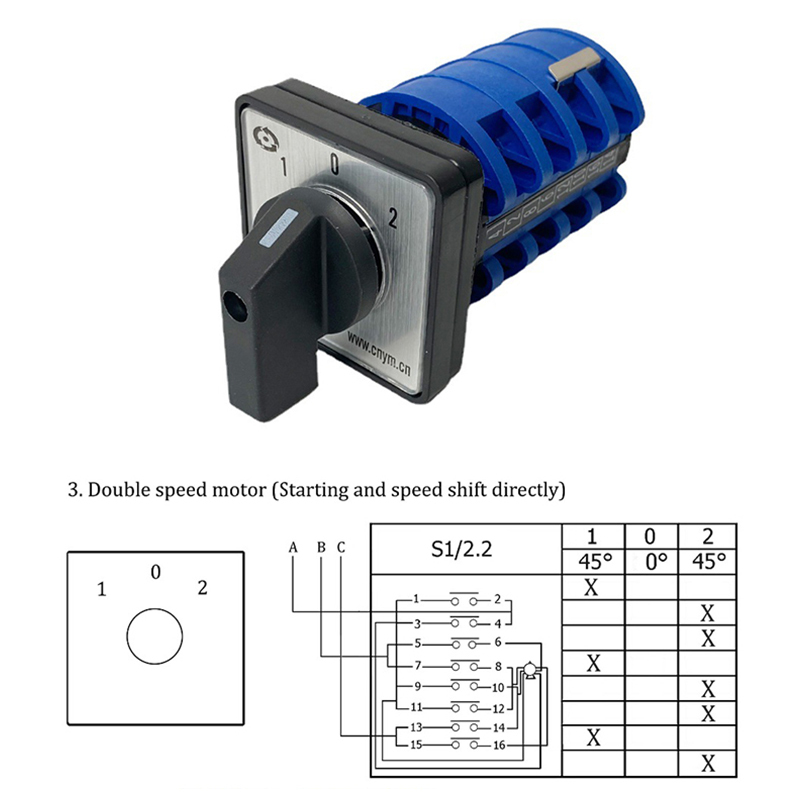 VDOQTLJT Voltage Measuring Switch LW8-10YH3/3 Three-Phase 10A