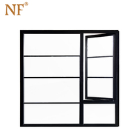 Marcos de ventana con bisagras verticales de aluminio marrón con rejillas de ventana lowes