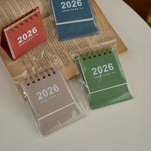 2026 Promotional <b>Mini</b> Desktop Calendar Set Multi-Color Spiral-Bound (8x7x3cm) <b>Desk</b> Calendar (2026.1-2026.12) Office Home - Product Image 5
