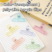 Clips Translúcidos Benwuyou, Organizador de Documentos Colorido, Papelería Digital y con Impresión UV de Alta Estética