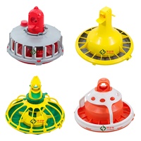 Système d'alimentation automatique en plastique haute performance et durable anti-gaspillage pour poules pondeuses en élevage avicole