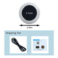 Moniteur LCD de température d'ordinateur tout-en-un, refroidisseur d'eau, affichage secondaire USB, thème intégré, 2,1 pouces, 480x480, moniteur rond pour boîtier d'ordinateur
