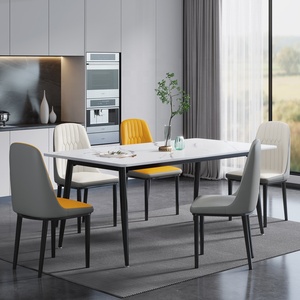 Đồ Nội Thất Phòng Khách Thiết Lập Trang Trí Hình Chữ Nhật Ánh Sáng Sang Trọng Hot Bán Thiết Kế Mới Bàn Ăn Hiện Đại Thiết Lập Với 6 Chỗ Ngồi - Product Image 3