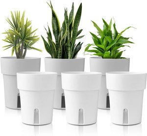 Pots de fleurs auto-arrosants Deepbang Country, petits pots ronds <span class=keywords><strong>pour</strong></span> la maison, vente en gros, pas chers et élégants - Product Image 1