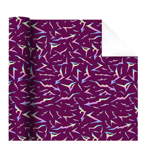 Kpop Style Gift Wrapping <b>Paper</b> Roll 5M Purple Holographic <b>Pattern</b> Happy Birthday DIY Packaging Decorative <b>Paper</b> - Product Image 5