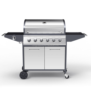 Hiện Đại Ngoài Trời Gas Nướng Thịt Nướng Sân Thép Không Gỉ Gas Vỉ Nướng 6 + 1 Burner Nướng Với Tủ - Product Image 2