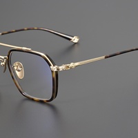 Lunettes de lecture progressives multifocales style pilote à monture polygonale, design double pont, légères, adaptées aux grands visages, unisexe