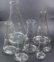 Consommables de laboratoire 25ML 50ML 100ML 150ML 250ML 300ML 500ML 1000ML Tasse à mesurer Plastique Borosilicate 3.3 Bécher en verre