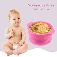 Bébé Offre Spéciale mangeant des contenants alimentaires dessin animé classique enfants à manger sans BPA aspiration Silicone bébé bol avec couvercle cuillère