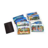 Aimant de réfrigérateur en aluminium 3D de haute qualité, conception personnalisée OEM, imprimé sur mesure, découpé, souvenir de graduation et de tourisme