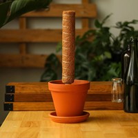Soporte para Plantas Personalizable y Resistente, Poste de Cultivo de Fibra de Coco y Musgo para Plantas de Interior, Exterior, Jardín y Granja