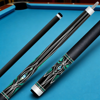 DZ-TZ-I3 Queue de billard en fibre de carbone au design spécial personnalisé avec extension à dégagement rapide, bâton de billard professionnel de 57 pouces de longueur