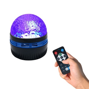 Party Disco 5V USB <strong>Plug</strong> <strong>in</strong> Reflective Water Ripple Night <strong>Light</strong> Remote Control LED Night <strong>Light</strong> for Room Decor - Product Image 1