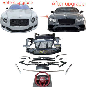 Pour Bentley Continental GT ancien et nouveau kit de modification de pare-chocs avant avec fibre de carbone pour obtenir un look frais - Product Image 2