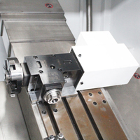 Tour à métaux CNC chinois de haute précision à banc incliné TCK40P avec fraise de débavurage