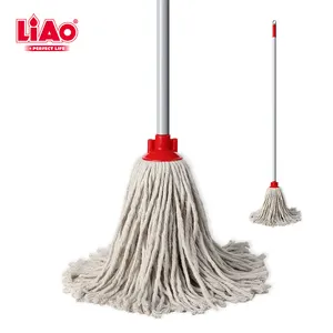 LiAo XL super absorbent cut end cotton rope floor mop for cleaning home lobby hall commercial use