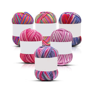 도매 50g 멀티 컬러 아크릴 손 뜨개질 원사 직조 원사 크로 셰 뜨개질 원사 - Product Image 3