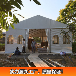 Tente de mariage en alliage d'aluminium avec toit en PVC à pignon, construction modulaire, abri de stockage extérieur quatre saisons - Product Image 4