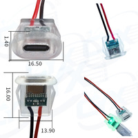 Câble de base étanche pour lampe à ruban adhésif à injection directe transparente TYPE C 2P