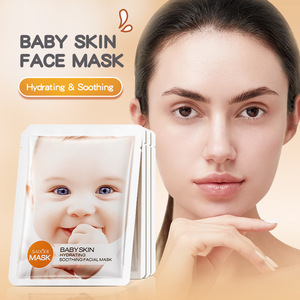 Nhà máy trực tiếp ODM làm sạch sâu làm sống lại thảo dược mặt tấm mặt nạ dịu dàng mịn bé da giữ ẩm Vitamin C khoáng sản tất cả - Product Image 3