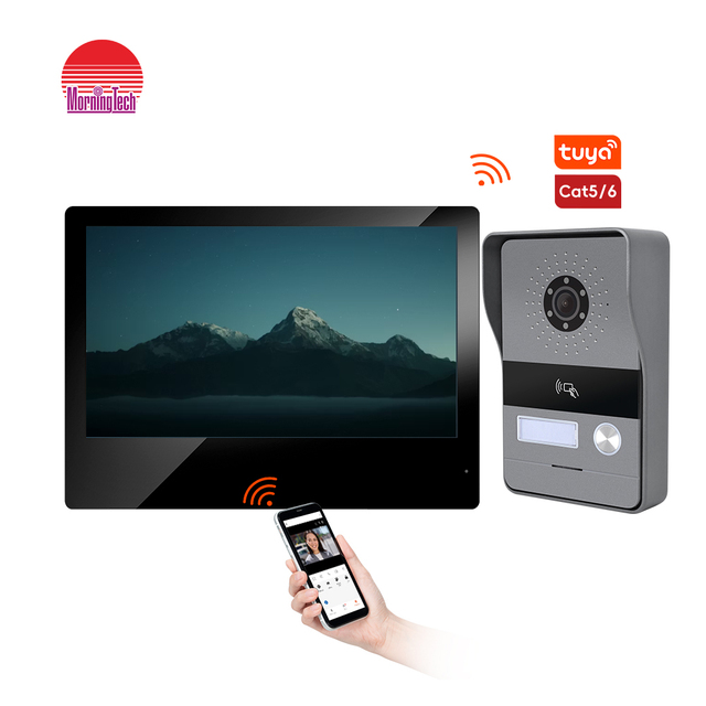 Morning Tech Smart Video Door Phone with Night Vision POE  Touchscreen Doorbell Camera 2MP/4MP for Apartment Villa
