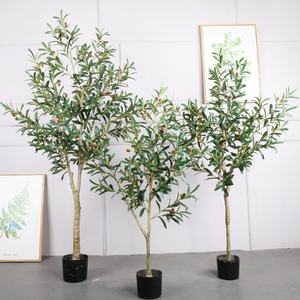 Rama de Olivo Artificial Qihao Silk Tree, Hojas de Topiario, Planta Artificial de Olivo para Decoración de Jardín Exterior - Product Image 6