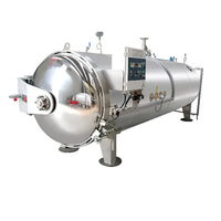 Autoclave industriel horizontal de Shanghai pour machine à cornue pour aliments en conserve pasteurisateur de boissons en bouteille, réservoir de pasteurisation