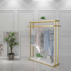 Muebles de boutique para <span class=keywords><strong>tienda</strong></span> de <span class=keywords><strong>ropa</strong></span>, estante de metal para <span class=keywords><strong>tienda</strong></span> de <span class=keywords><strong>ropa</strong></span>, estante de exhibición de <span class=keywords><strong>ropa</strong></span> <span class=keywords><strong>barato</strong></span> al por menor - Product Image 2