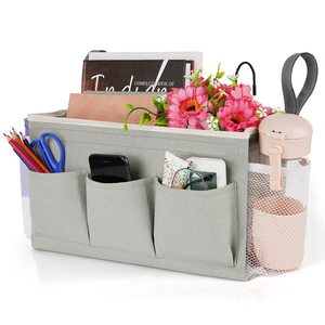 <strong>Bedside</strong> <strong>Caddy</strong> <strong>Bedside</strong> Organizer <strong>Bedside</strong> Storage <strong>Caddy</strong> with Fixed Straps and Water Bottle Holder for Home - Product Image 1