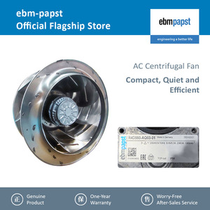 Ventilador centrífugo industrial de gran tamaño, trifásico, con aspas curvadas hacia atrás, ebm-papst R4D560-AQ03-01, 400V, 560mm, para HVAC. - Product Image 2