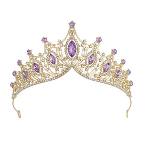 Corona nupcial, diadema, accesorio para el cabello <span class=keywords><strong>de</strong></span> boda, tiara sencilla para fiesta <span class=keywords><strong>de</strong></span> cumpleaños - Product Image 2